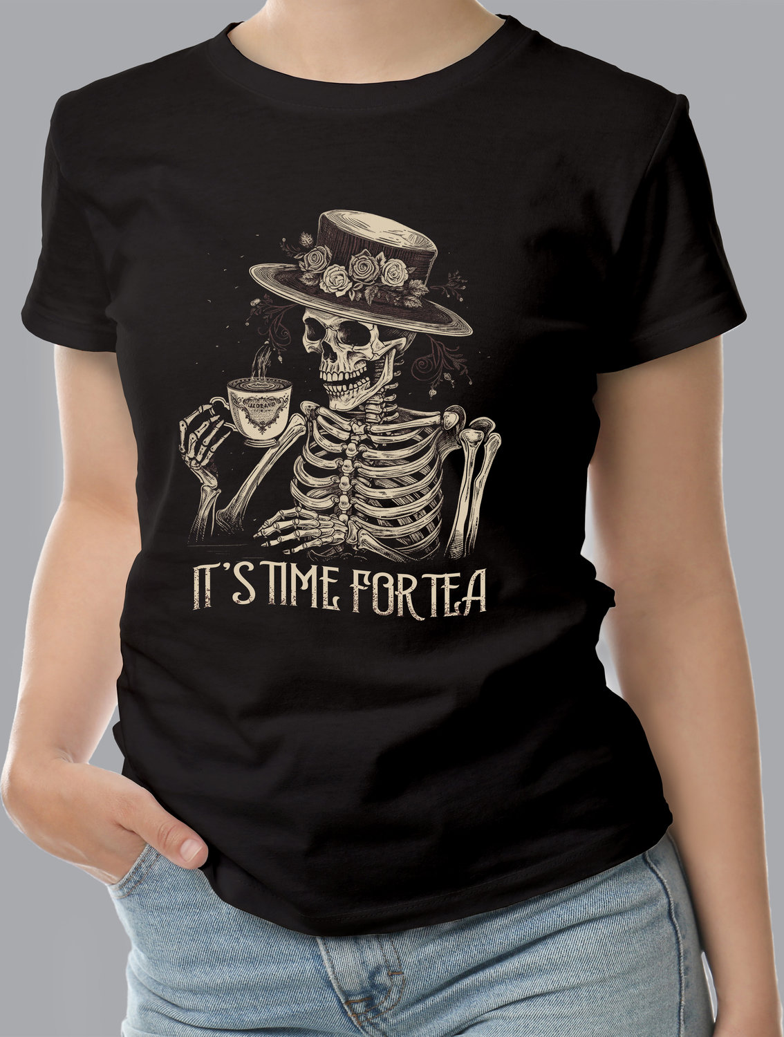 Футболка с принтом Time for tea