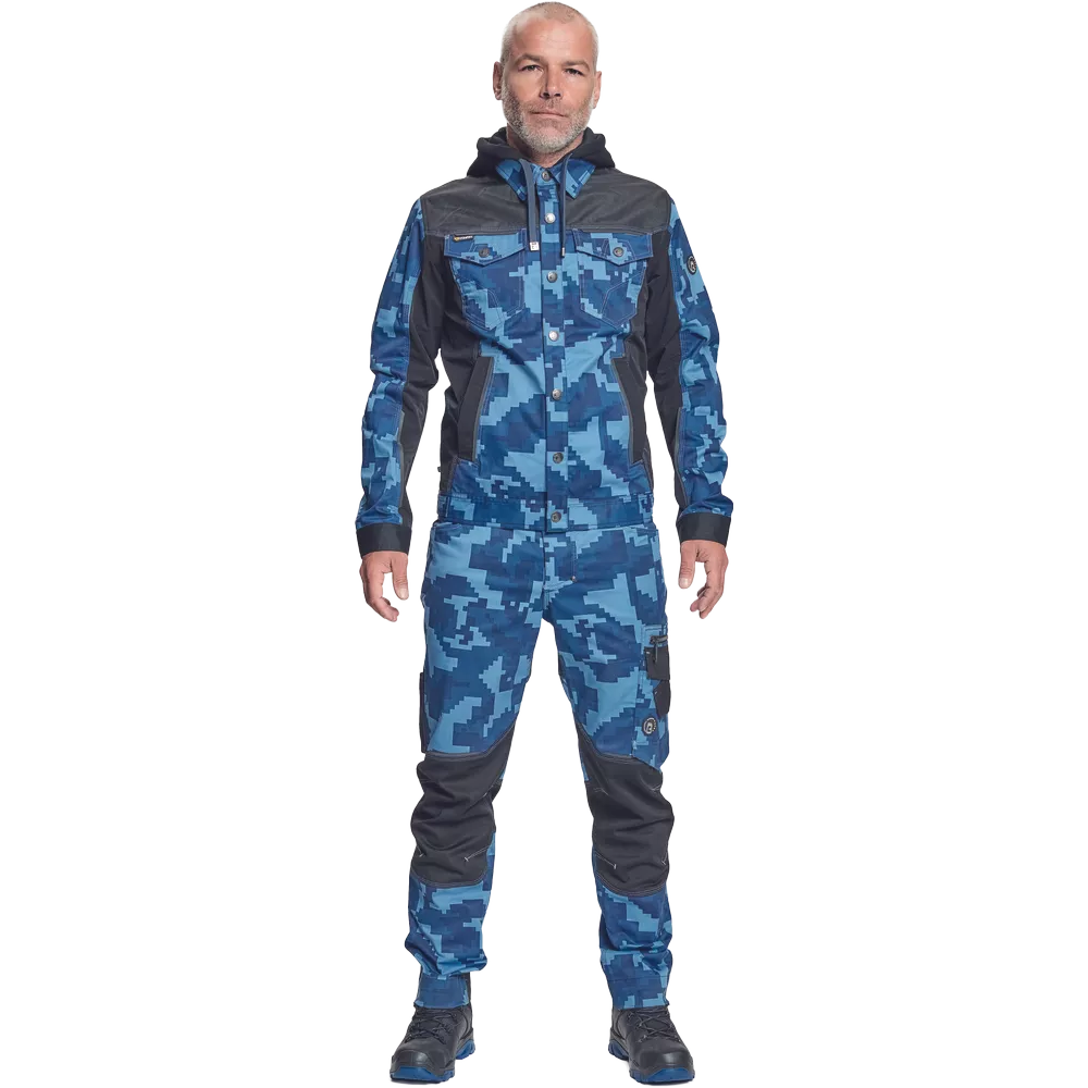 Куртка NEURUM CAMOUFLAGE с капюшоном - синяя Куртка NEURUM CAMOUFLAGE с капюшоном - синяя