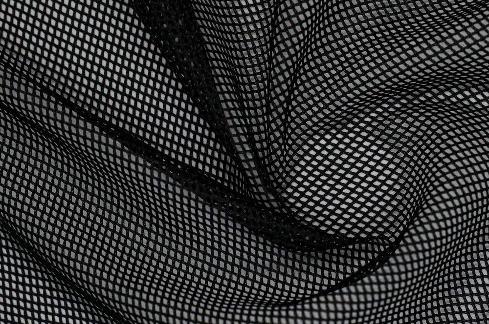 LINING MESH-60 Black #1 (60gsm | 100% Polyester | knitted fabric)