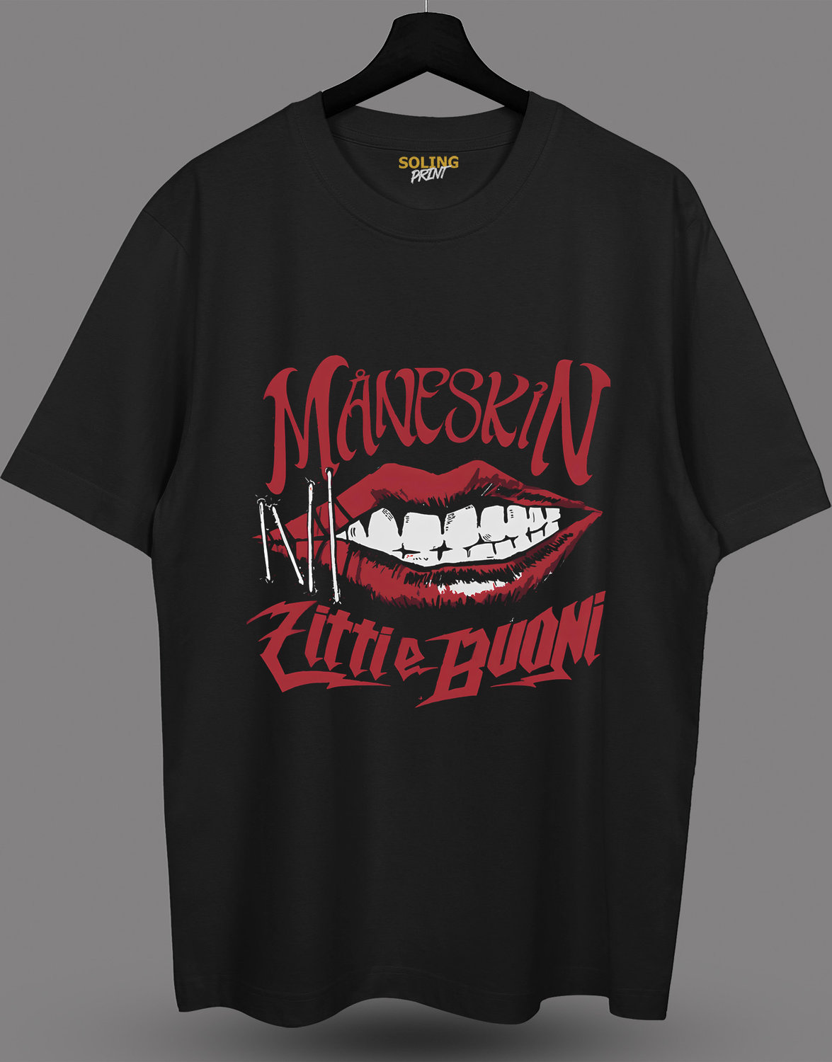 Футболка с принтом "Maneskin"