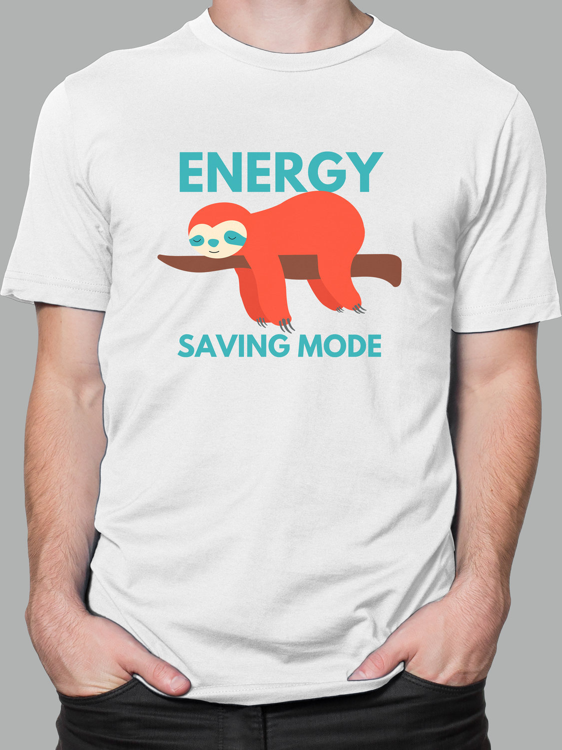 Футболка с принтом Energy Saving Mode