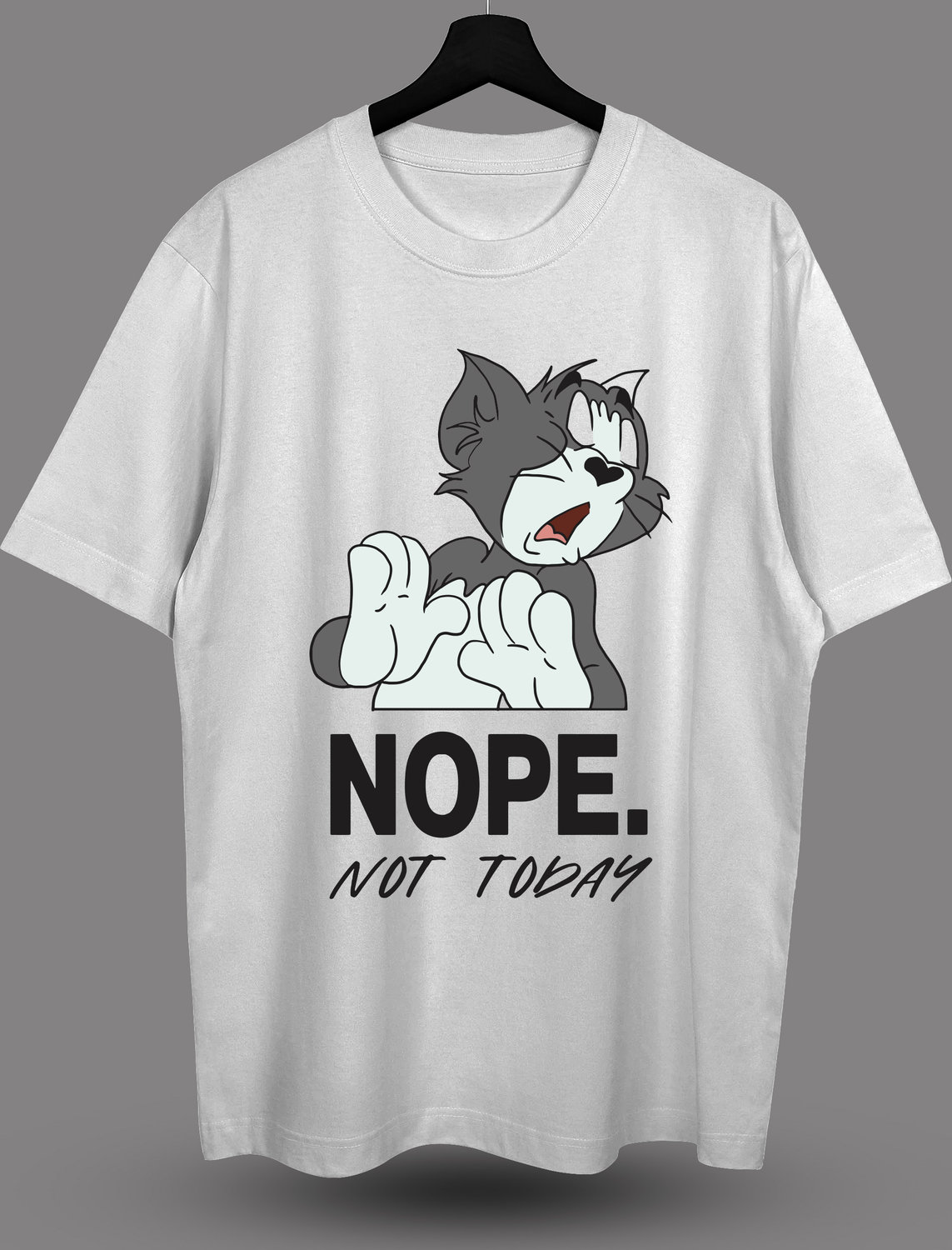 Футболка с принтом "Not today"