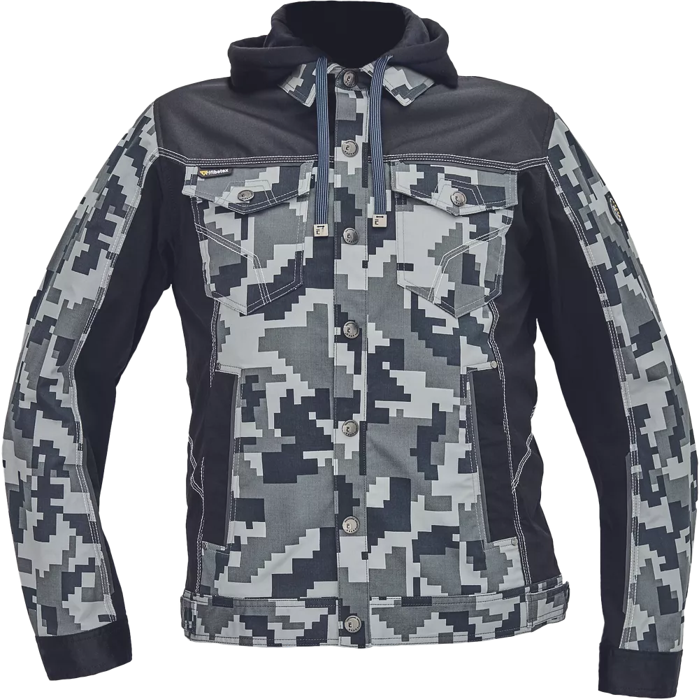 Куртка NEURUM CAMOUFLAGE с капюшоном - серая Куртка NEURUM CAMOUFLAGE с капюшоном - серая