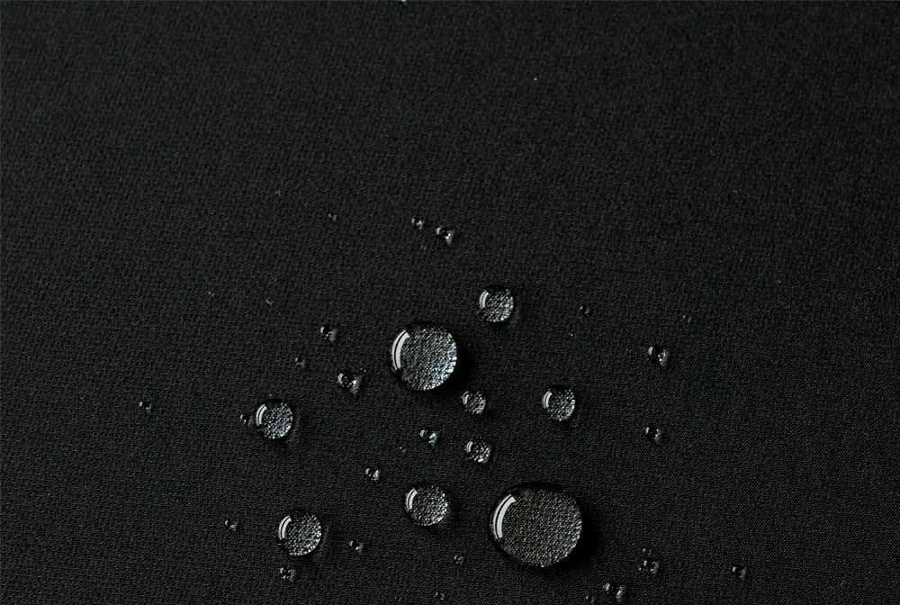 POLIFLEX-220 Black #1 (220gsm | 90% Polyester, 10% Spandex | Plain 1/1, 4-way stretch)