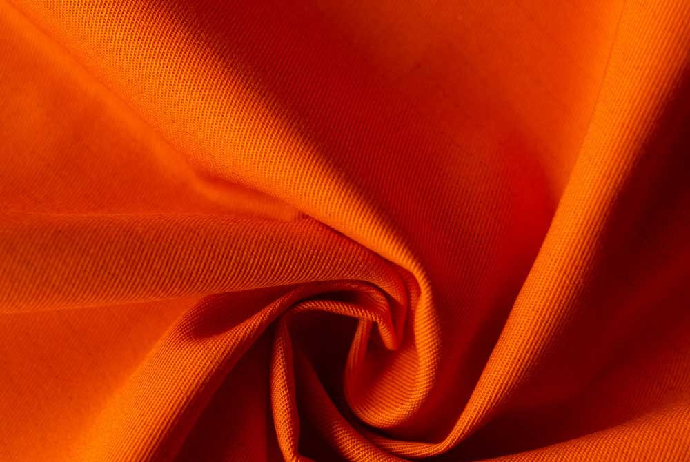 POSEIDON-300 Orange #128-07 (300gsm | 80% bumbac, 19% poliester, 1% antistatice | Diagonala 2 / 2)