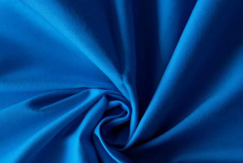 Prima-160 CVC high grade carded peach skin, 53% cotton,44% poly, 3% spandex, 2/1 160gsm, 150cm Blue #16-06