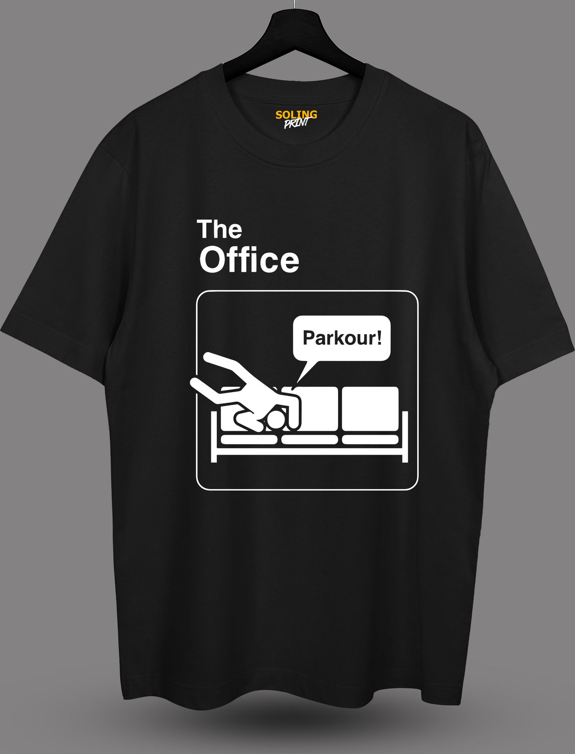 Футболка с принтом Parkour (the office)