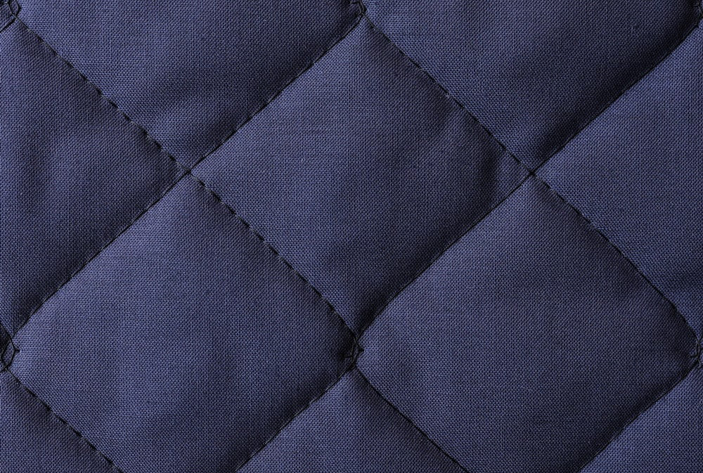 Q6. Quilted FR-fabric (Ovata) 1-Sided Optical Navy #9 (Spark + FR-Wadding (Ovata) | Plain 1/1)