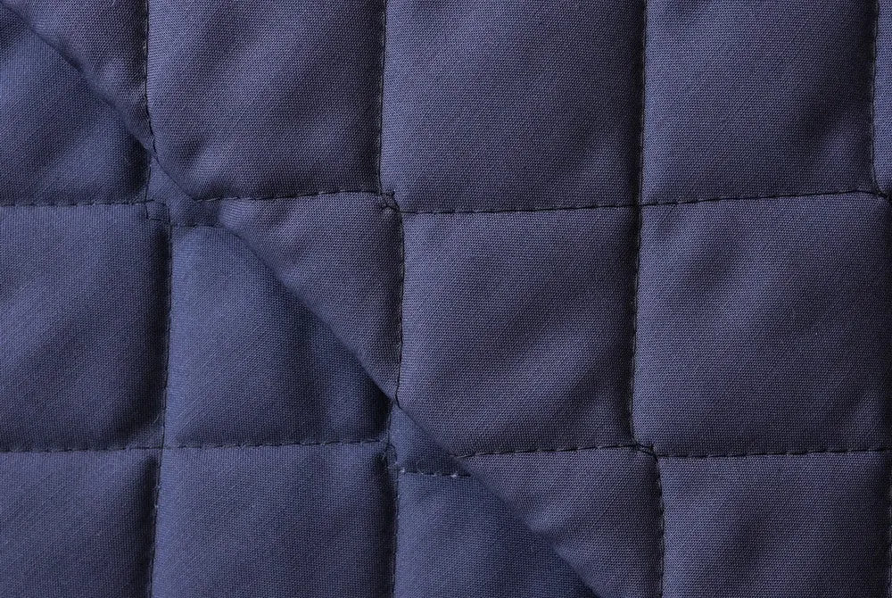 Q6. Quilted FR-fabric (Ovata) 1-Sided Optical Navy #9 (Spark + FR-Wadding (Ovata) | Plain 1/1)