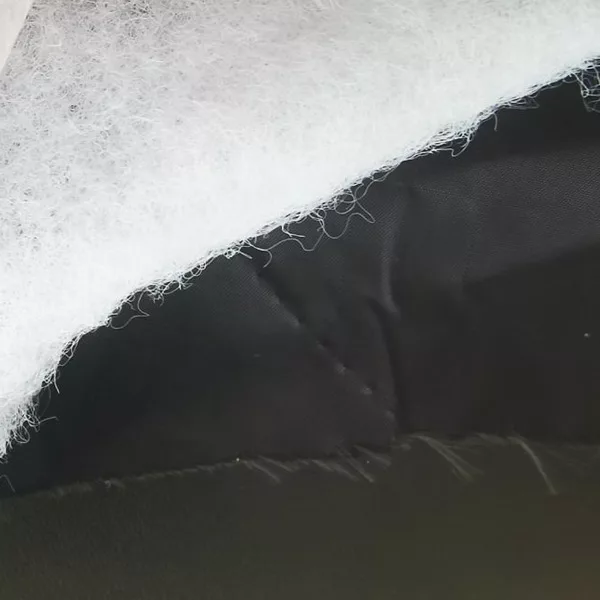 Q7. Quilted FR-fabric Ovata 2-Sided Black #1 (Spark + FR-Wadding (Ovata) | Plain 1/1)