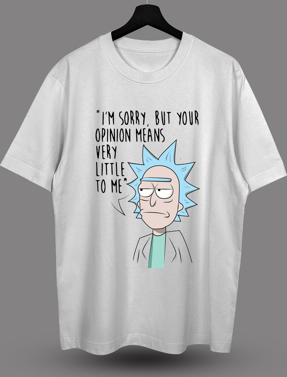 Футболка с принтом "Rick - opinion"