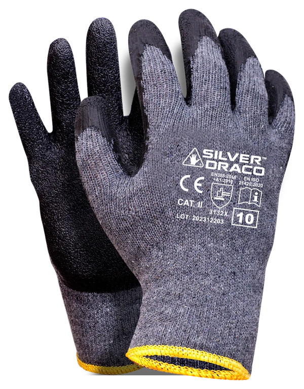 Перчатки SILVER DRACO с латексным покрытием