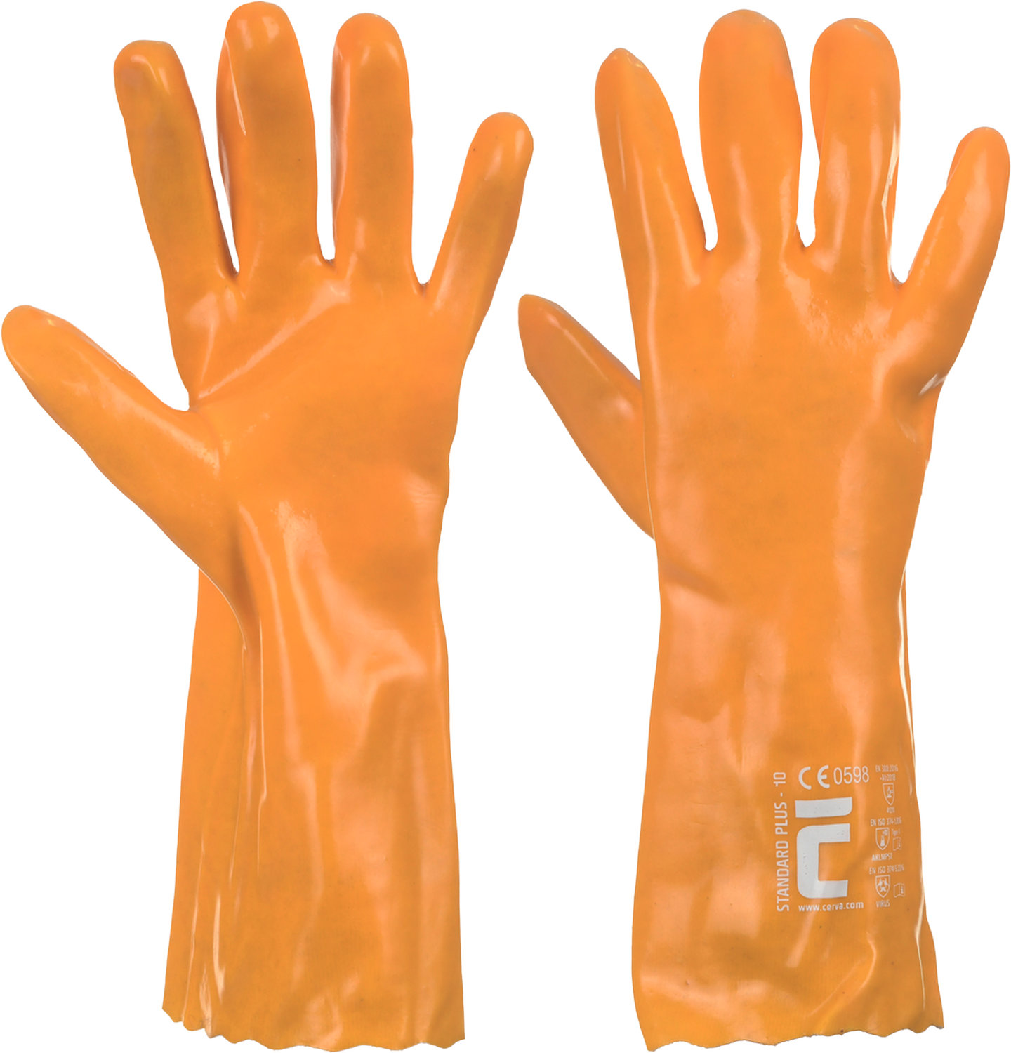 Химически стойкие перчатки STANDARD PLUS PVC 35cm Химически стойкие перчатки STANDARD PLUS PVC 35cm