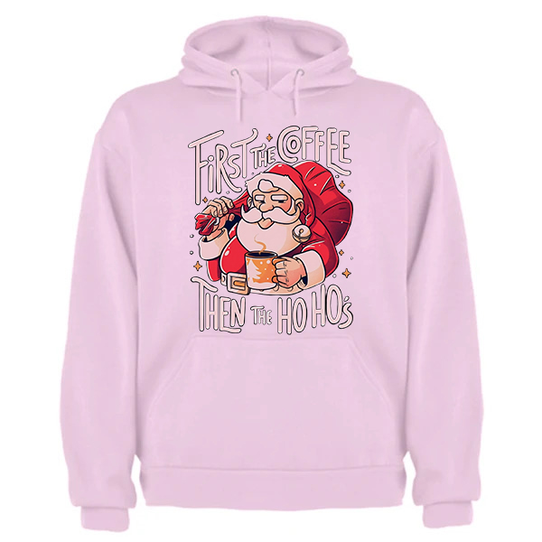 Худи с принтом (Santa cofee)