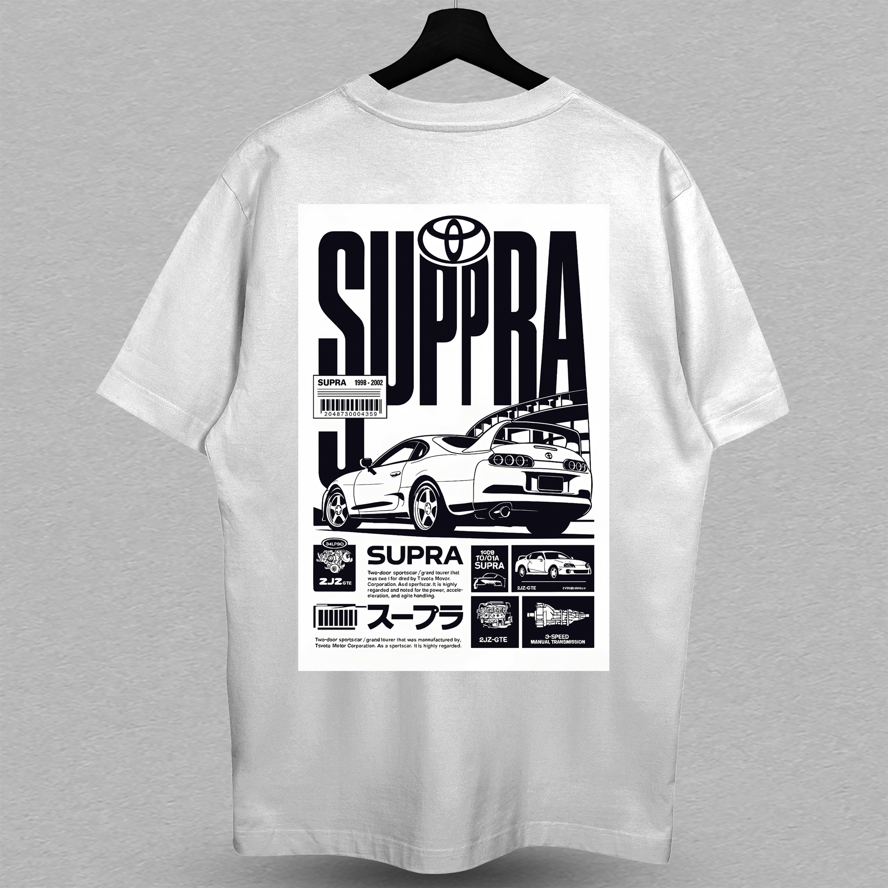 Футболка с принтом Supra