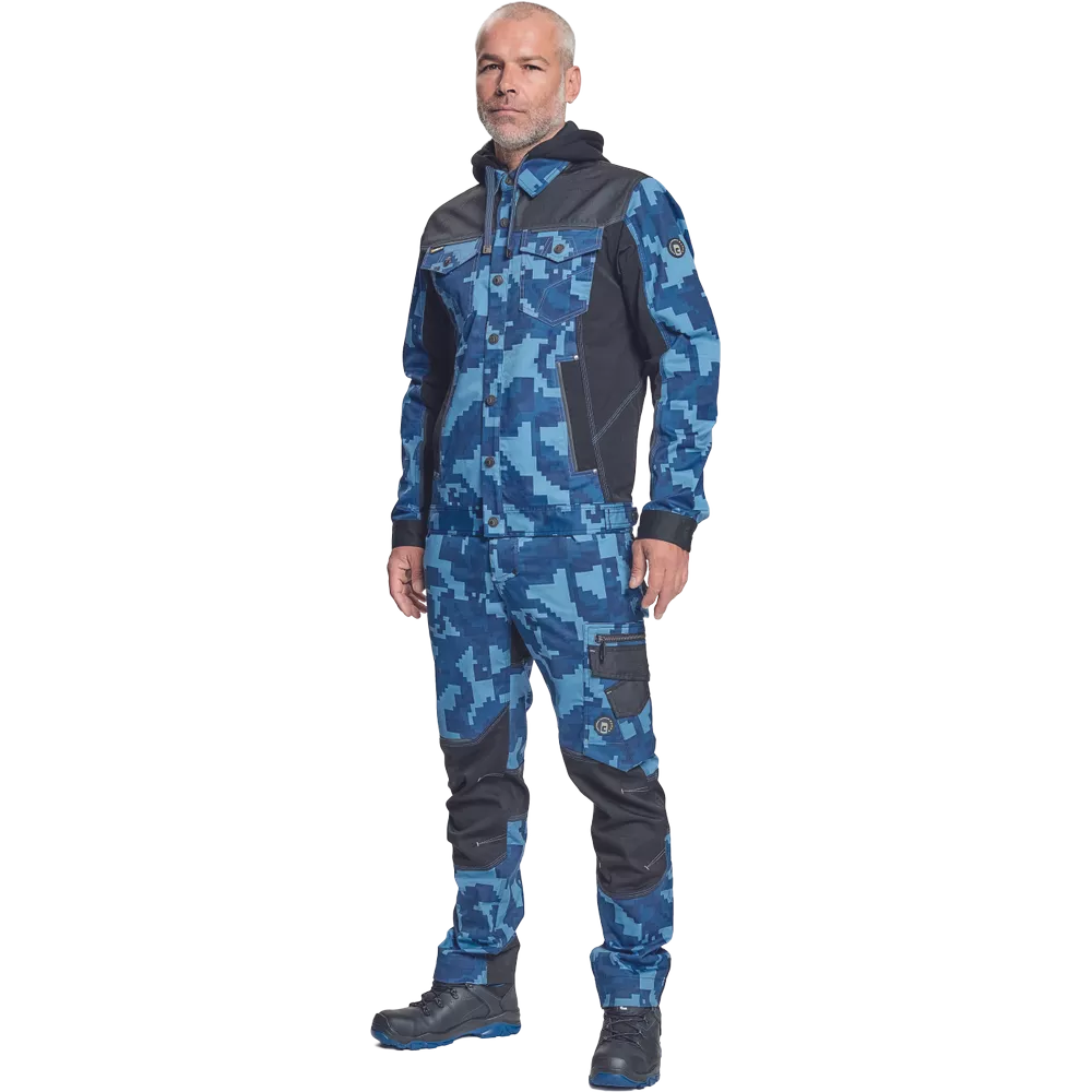 Куртка NEURUM CAMOUFLAGE с капюшоном - синяя Куртка NEURUM CAMOUFLAGE с капюшоном - синяя