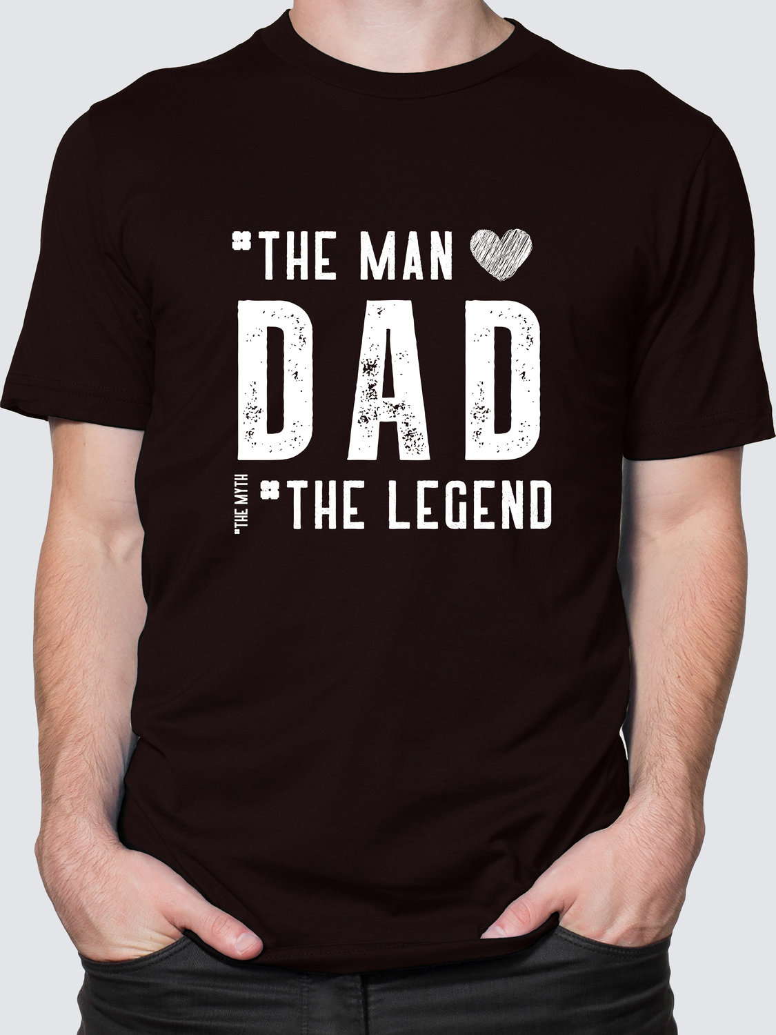 Мужская футболка с принтом - Dad the legend