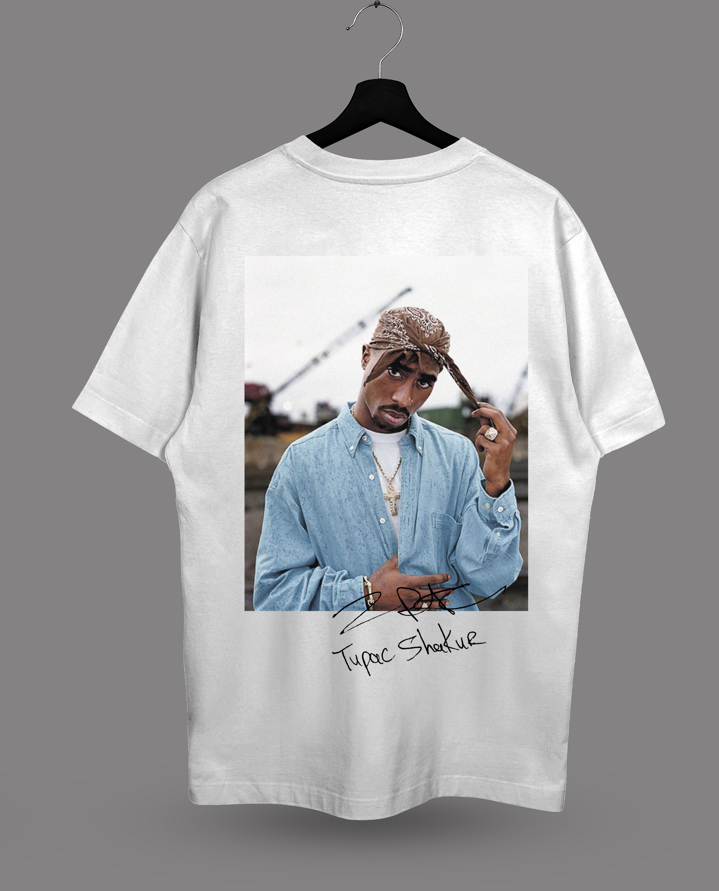 Футболка с принтом "Tupac Shakur"