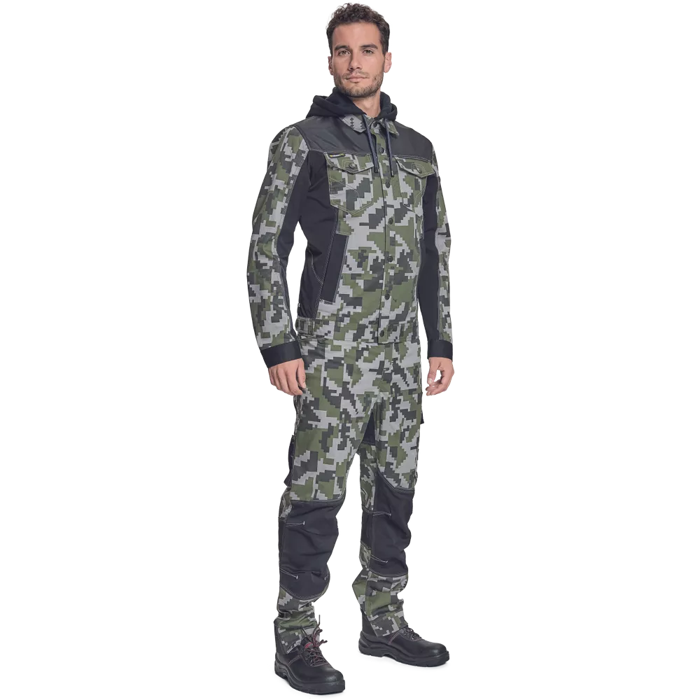 Куртка NEURUM CAMOUFLAGE с капюшоном - оливковая