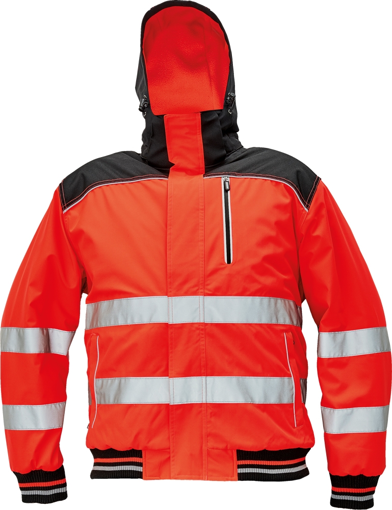 Зимняя куртка Knoxfield hi-vis на резинке Красная