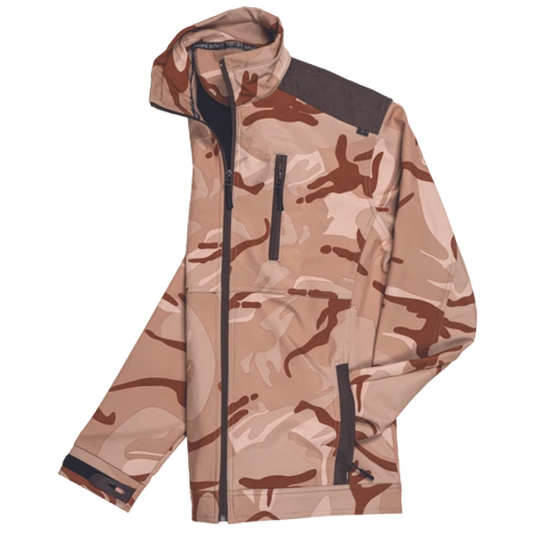 Камуфляжная куртка Crambe софтшелловая - бежевая