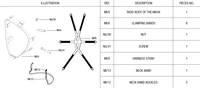 Крепление для головы и корпус для масок BLS 5400-5700