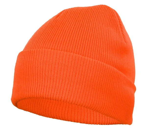 Czdz - оранжевая вязанная шапка