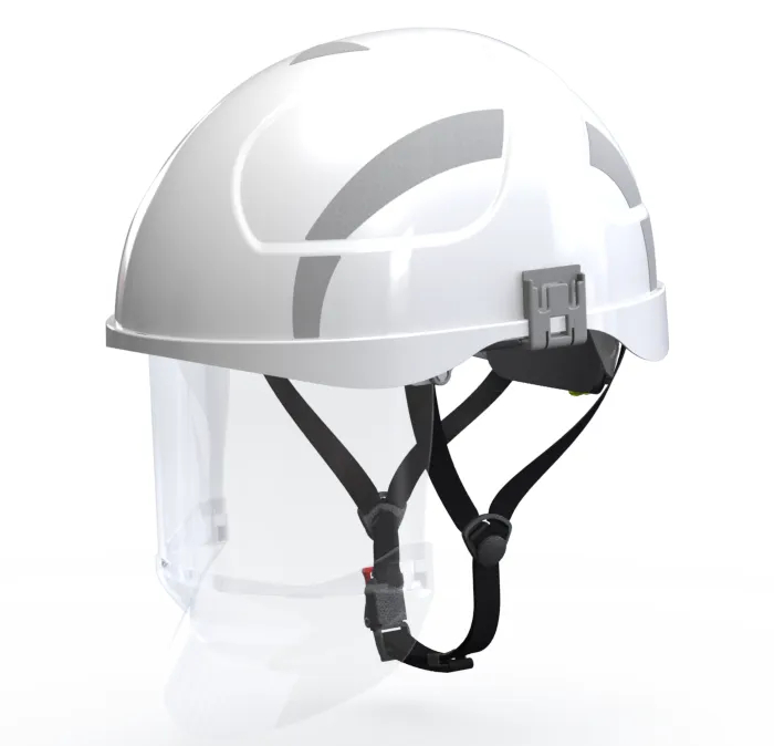 Защитная каска с визором SECRA 1 - Белая