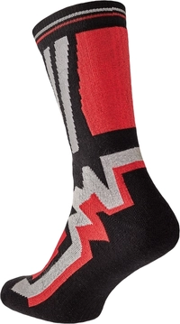 Удлиненные носки KNOXFIELD - красные с черным