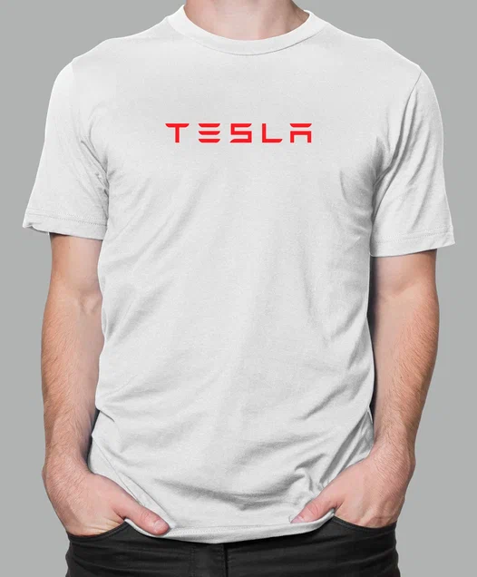 Футболка с Принтом "TESLA" (WHITE)