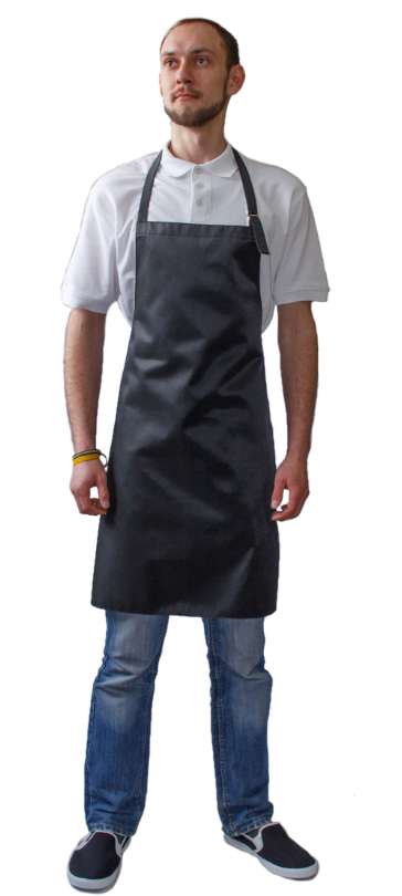 Фартук черный с пряжкой Фартук черный с пряжкой