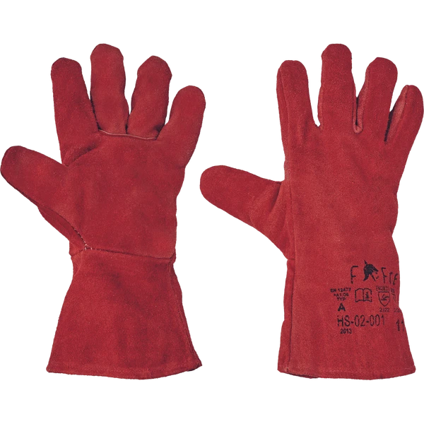 Перчатки для сварщика FF HS-02-001 (Sandpiper) -  краги красные
