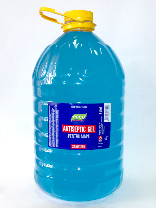 Антибактериальный гель для рук ECCO antiseptic gel 5л.