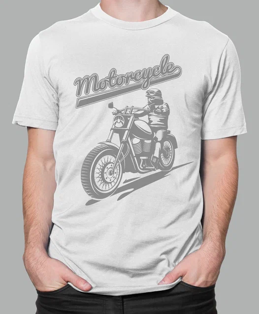 Футболка с Принтом "MOTO" (WHITE)