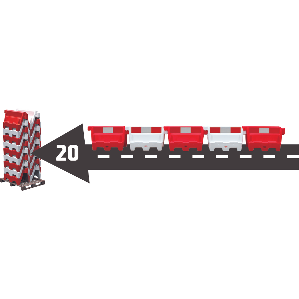 JSP AlphaBlock 1m red