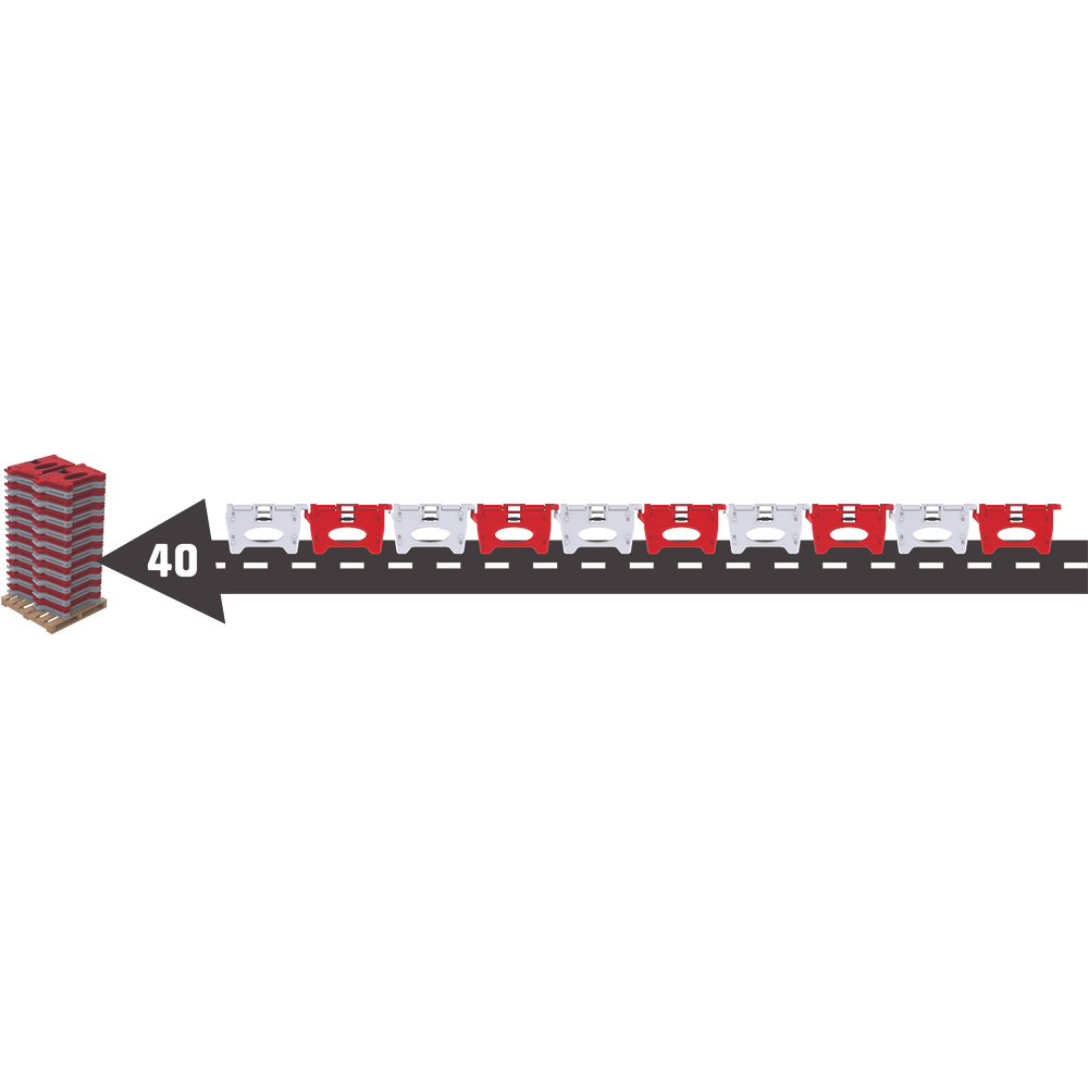 JSP AlphaBlock 1m red