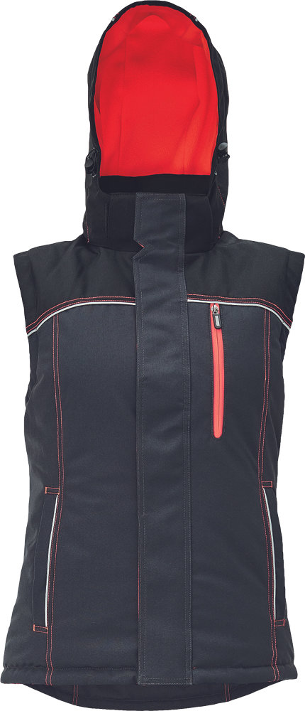 Жилетка женская двустороняя KNOXFIELD - Антрацит/Красный