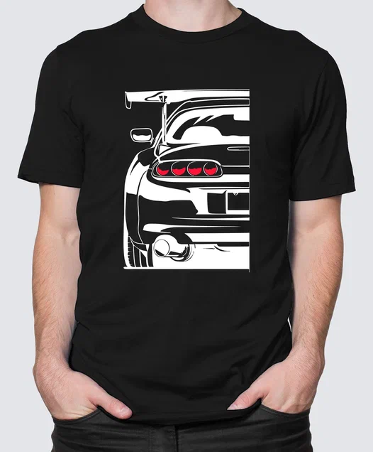 Футболка с Принтом "HALF CAR" (BLACK)