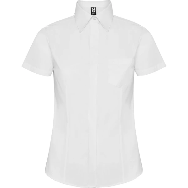 Женская рубашка с короткими рукавами SOFIA - белая
