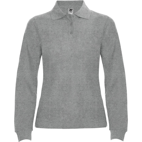 Рубашка-поло c длинным рукавом женская ESTRELLA WOMAN L/S - Серая