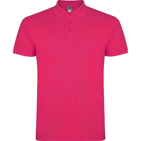 Рубашка-поло c коротким рукавом STAR - ярко-розовая