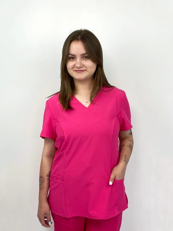 Женская медицинская рубашка FEROX WOMAN - Розовый