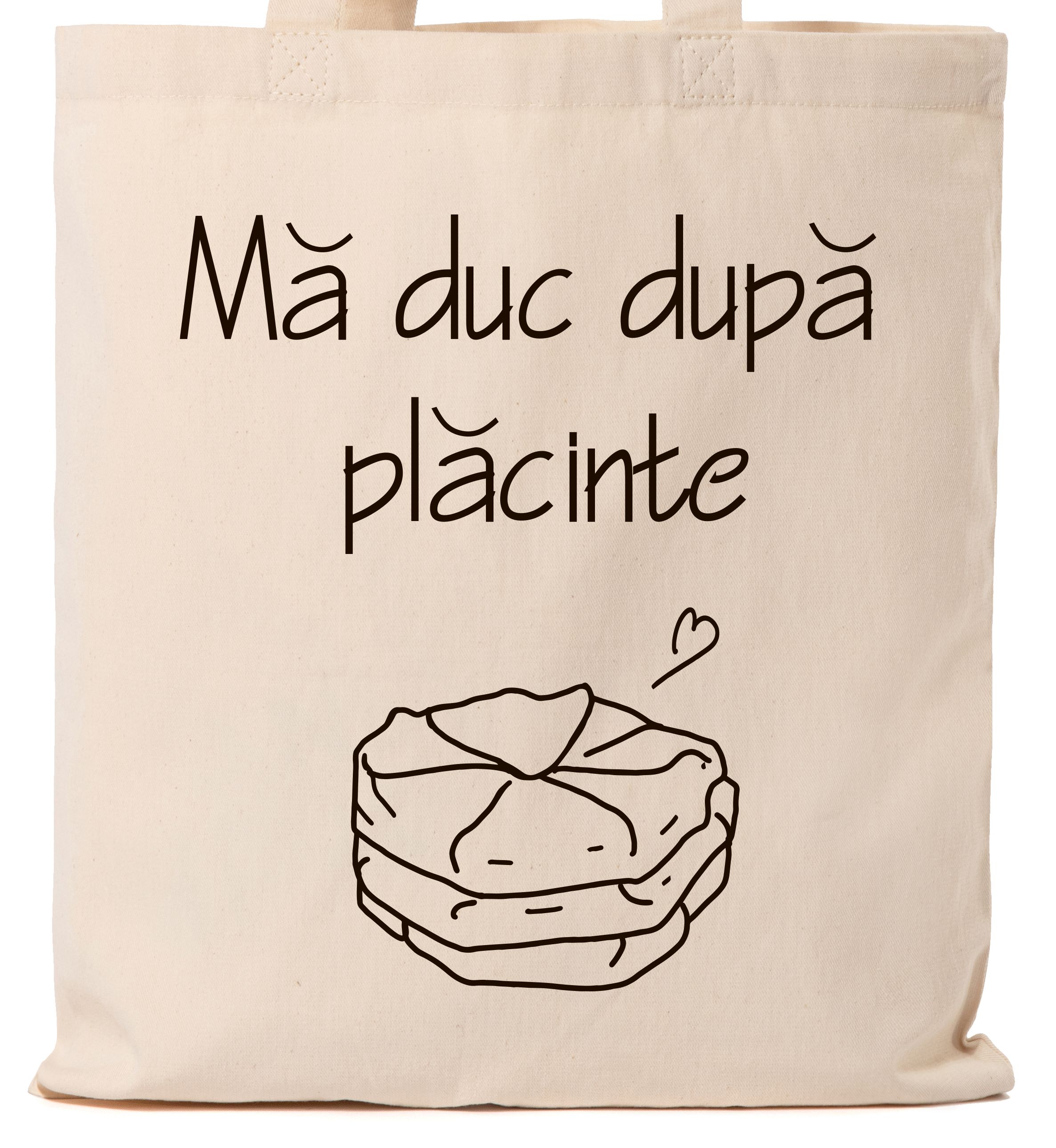 Шоппер с принтом ( Mă duc după plăcinte)
