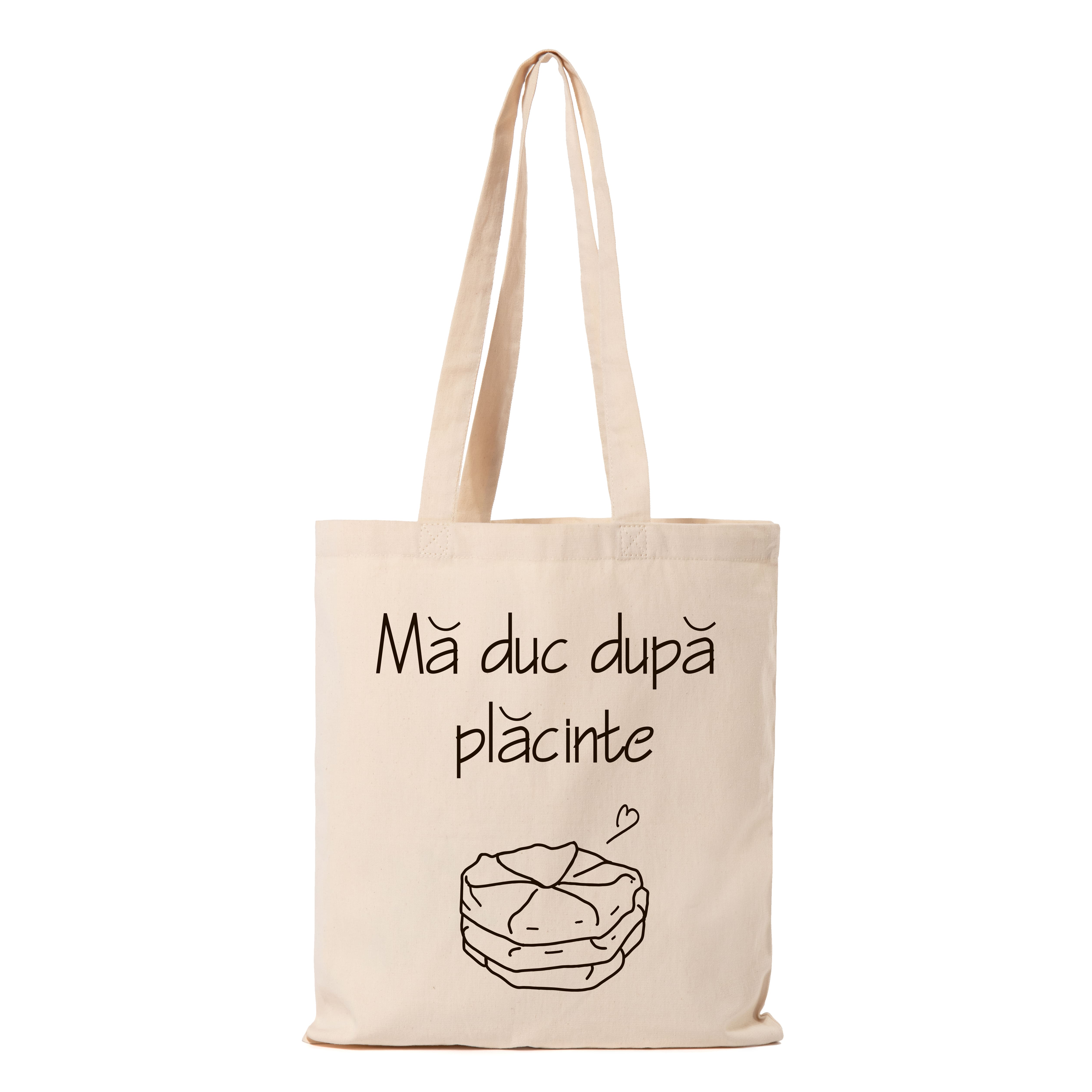 Шоппер с принтом ( Mă duc după plăcinte)