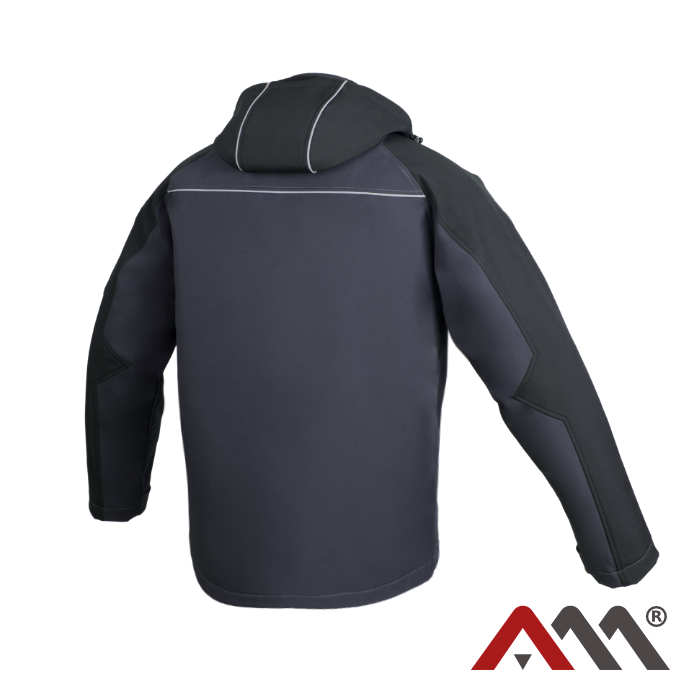 Куртка  PROFESSIONAL Softshell с капюшоном - Серая