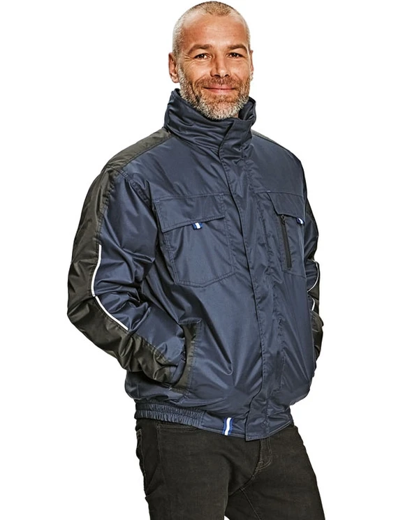 Зимняя мужская куртка RAPA PILOT с капюшоном - Темно-синяя
