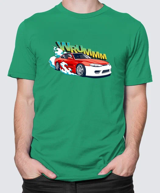 Футболка с Принтом "WRUM" (GREEN)