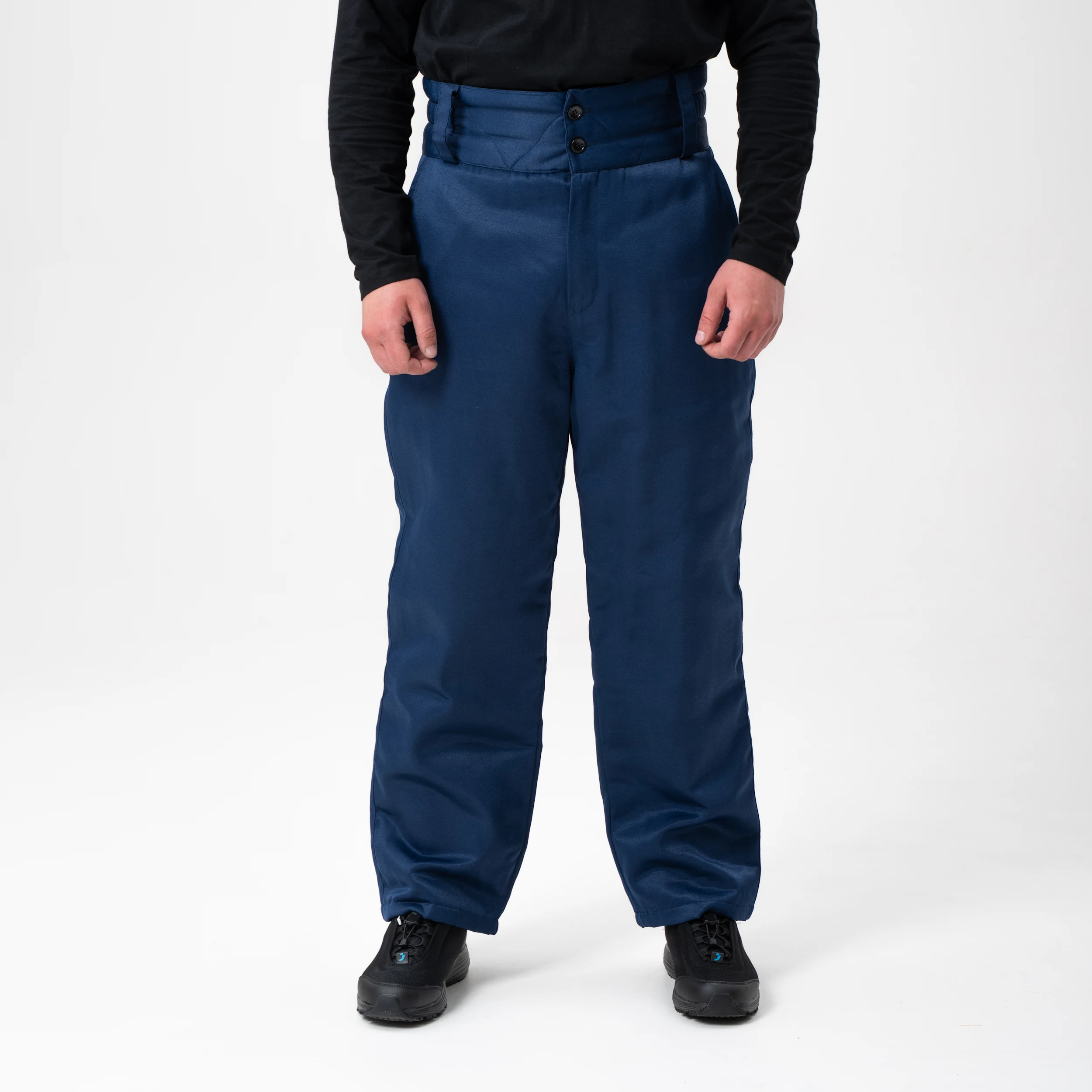 Штаны утепленные на высокой талии "Простые"