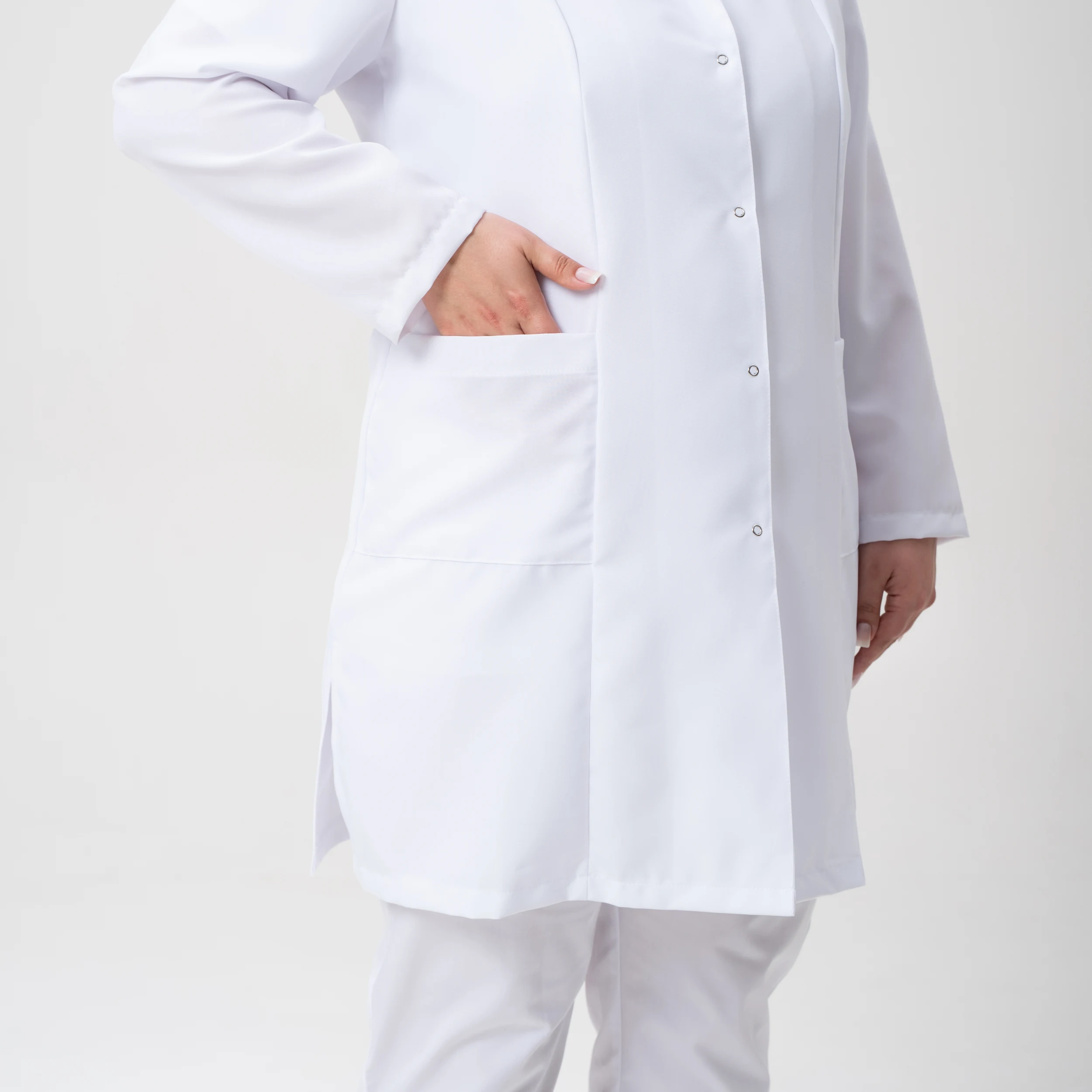 Халат женский белый Mini Matt