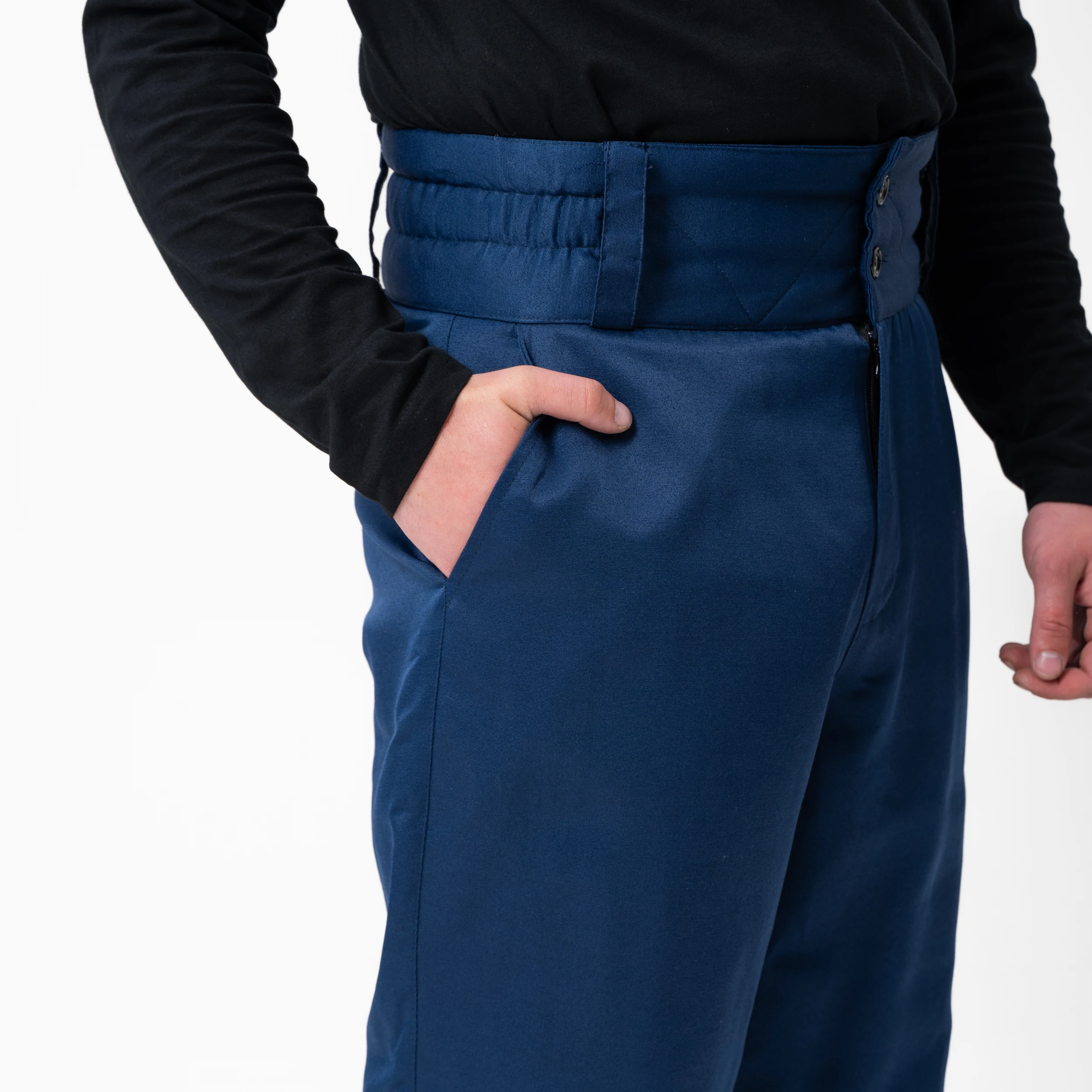 Штаны утепленные на высокой талии "Простые"